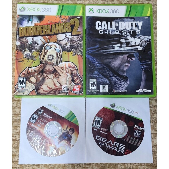 Xbox 360 Games Lot Of 4. Borderland 1&2 Call of Duty and Fable 3! - Picture 1 of 5